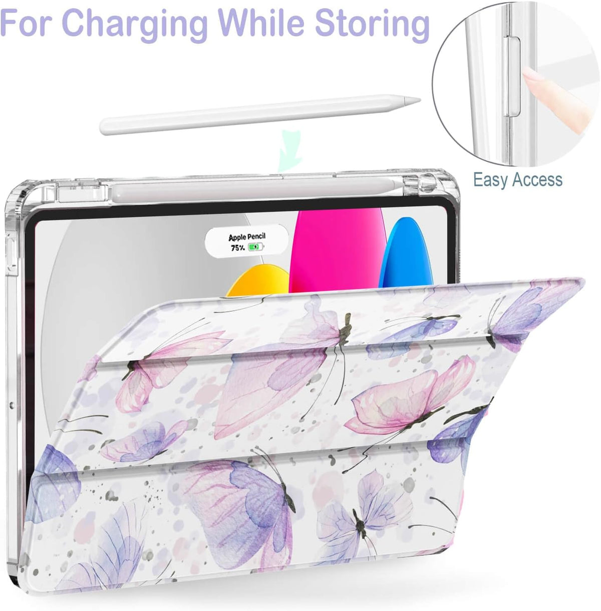 With Pencil Holder For Apple iPad 11th Gen (A16) /10th Gen 10.9 inch 2022 Folio Smart Leather Magnetic Stand Case Cover