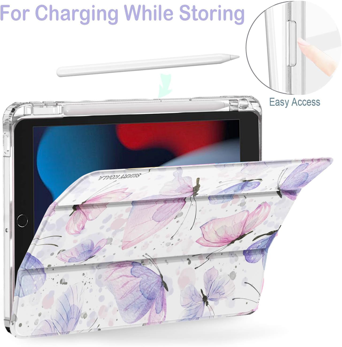 For Samsung Galaxy TAB A9+/A11+Plus WITH PENCIL HOLDER Smart Leather Folio Magnetic Stand Case Cover