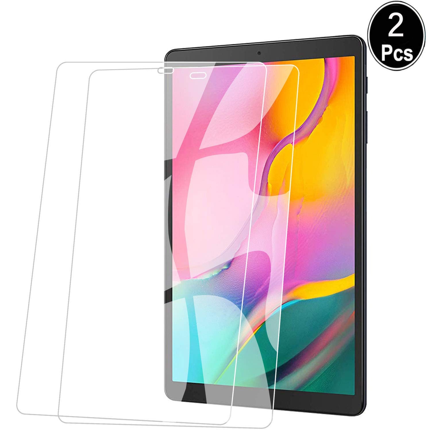 (2 Pack) Samsung Galaxy Tab A 10.1 inch 2019 SM-T510 /T515 Tempered Glass LCD Screen Protector Film Guard