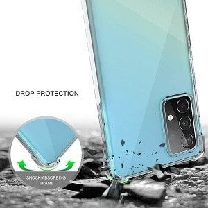 Samsung Galaxy A52 5G Clear Case Shockproof Tough Gel Clear Transparent Air Cushion Cover (Transparent) 1