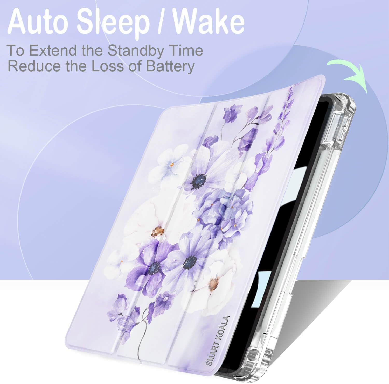 For Samsung Galaxy TAB A9+/A11+Plus WITH PENCIL HOLDER Smart Leather Folio Magnetic Stand Case Cover