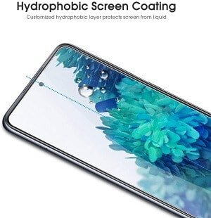 [2 Pack] Samsung Galaxy S20 FE Clear Full Coverage Tempered Glass Screen Protector Film Guard (Clear)