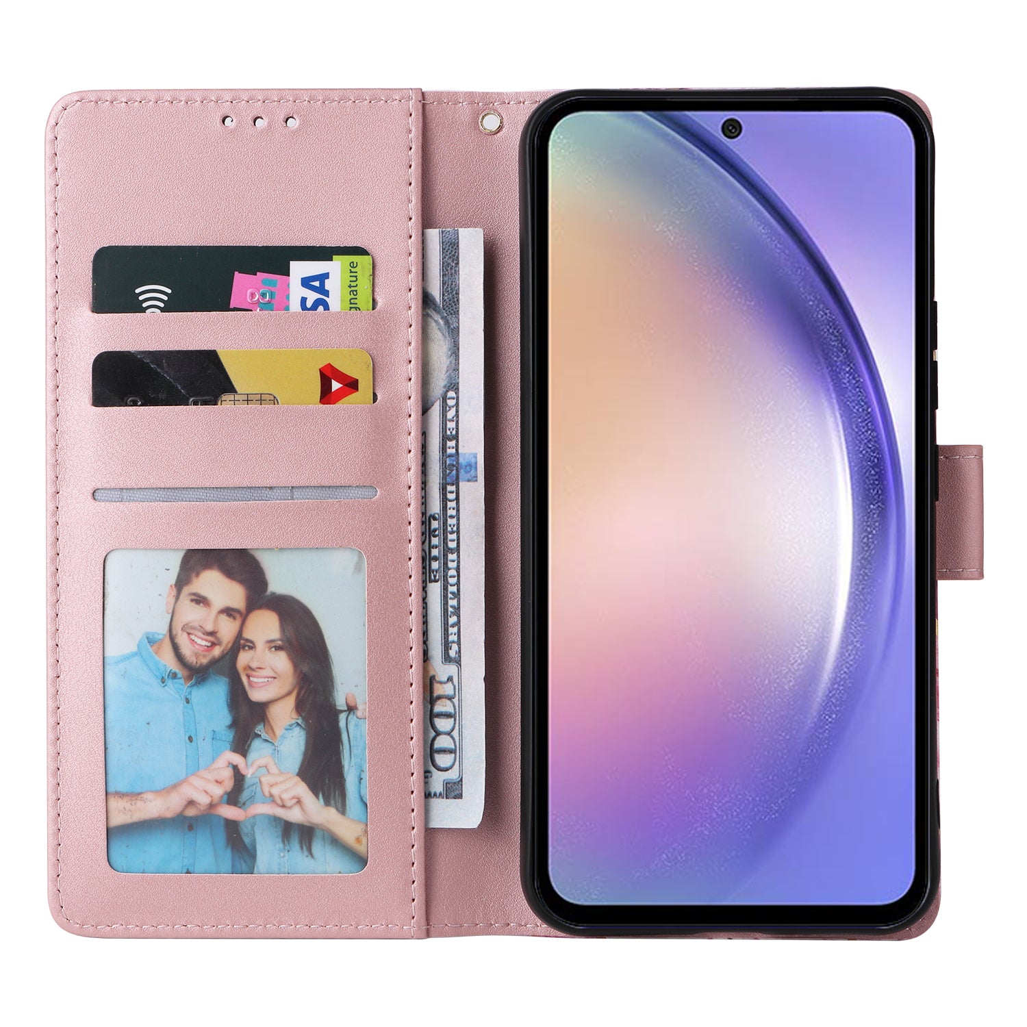 For Samsung Galaxy A55 5G Case Fashion Marble Painting Pattern Flip Wallet Leather Card Slots Stand Cover