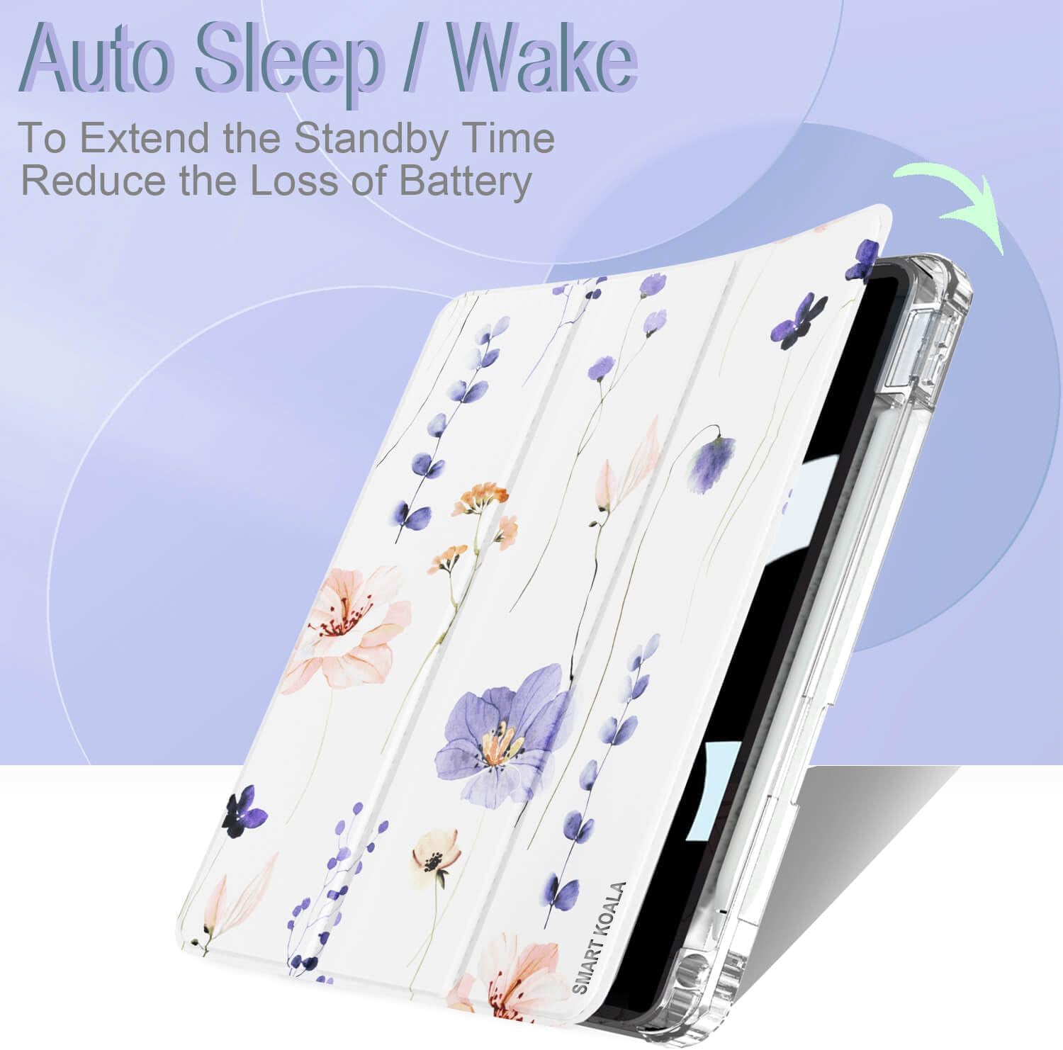 For Samsung Galaxy TAB A9+/A11+Plus WITH PENCIL HOLDER Smart Leather Folio Magnetic Stand Case Cover