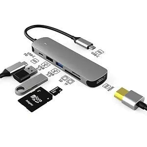 6in1 60W USB C Hub With HDMI