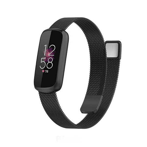For Fitbit Luxe Stainless Steel Milanese Wristband Loop Strap