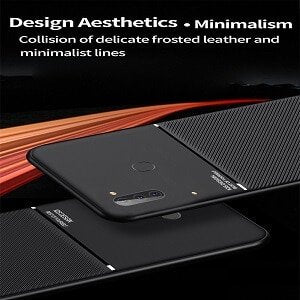 For Samsung Galaxy A11 Business Style Luxury Matte Soft Silicone Drop Resistant Case Cover (Red)