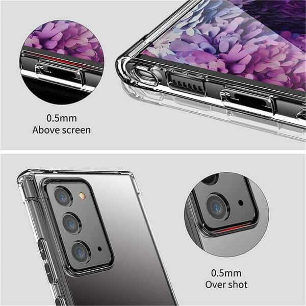Samsung Galaxy S20 FE Clear Case Shockproof Tough Gel Clear Transparent Air Cushion Cover