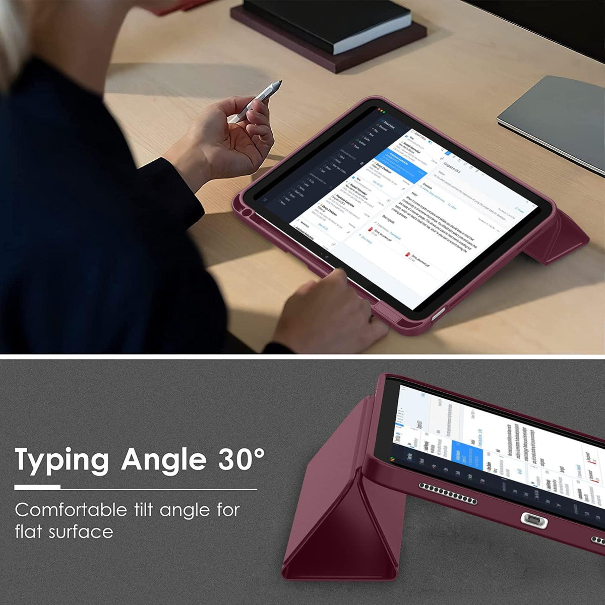For Apple iPad 11 A16 /10th Gen 10.9 2022 Folio Smart Leather Shockproof Magnetic Stand Case Cover