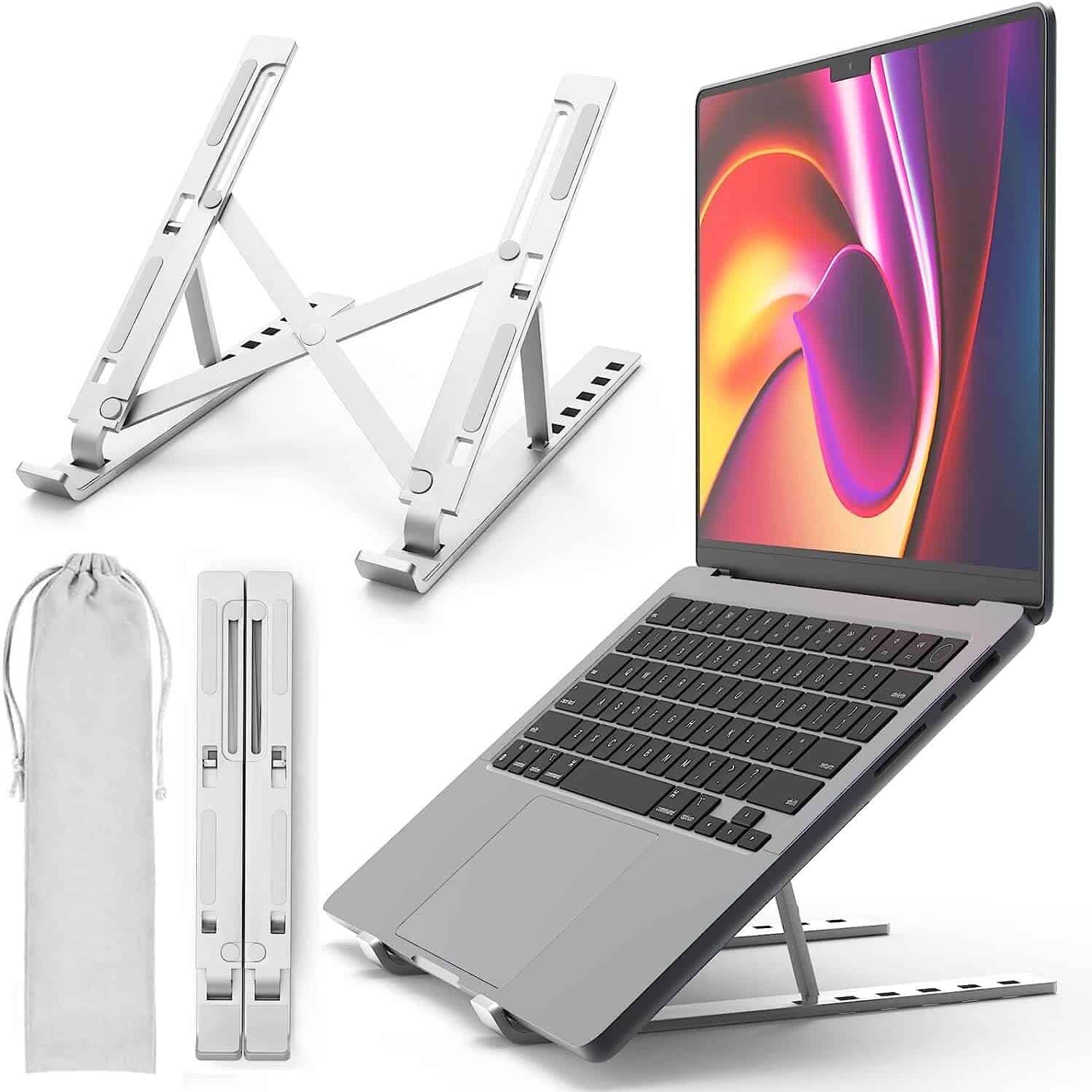 Aluminium Foldable Portable Stand For Laptops /Macbook /Lenovo /HP /Dell /Acer /Kogan /Universal