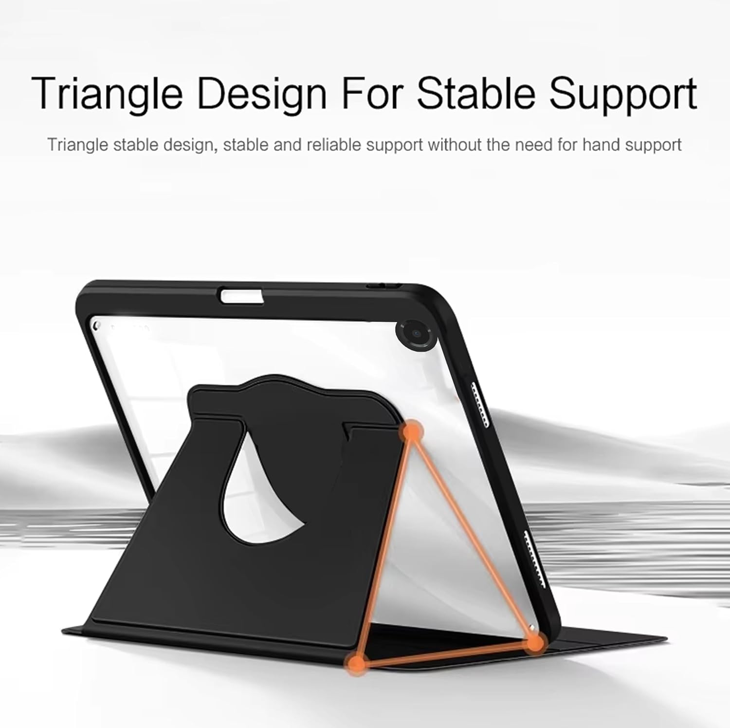 For Samsung Galaxy Tab A11+Plus/ A9+ Plus Case With Pencil Holder Rotaing Folio Leather Stand Cover