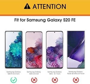 [2 Pack] Samsung Galaxy S20 FE Clear Full Coverage Tempered Glass Screen Protector Film Guard (Clear)