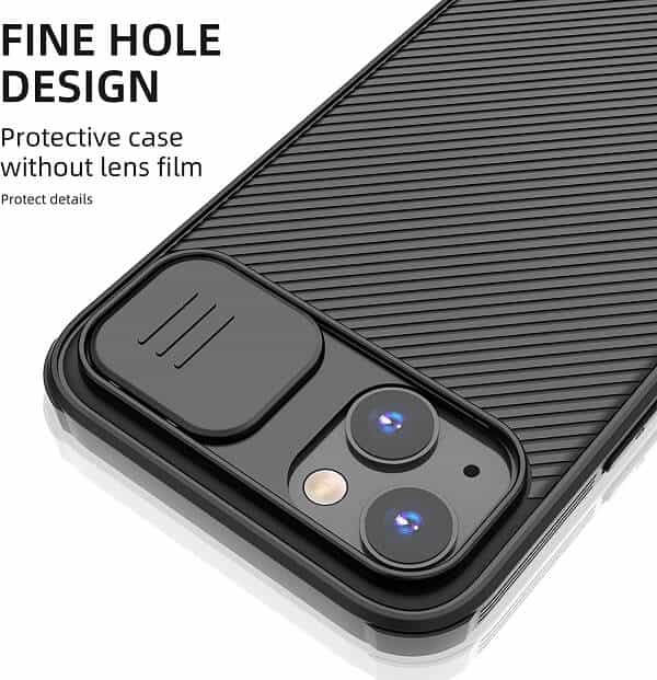 Nillkin For Apple iPhone 14 Case [Support Magsafe Charger] CamShield With Camera Protection Case Slim Magnetic Shockproof Heavy Duty Cover (Black)