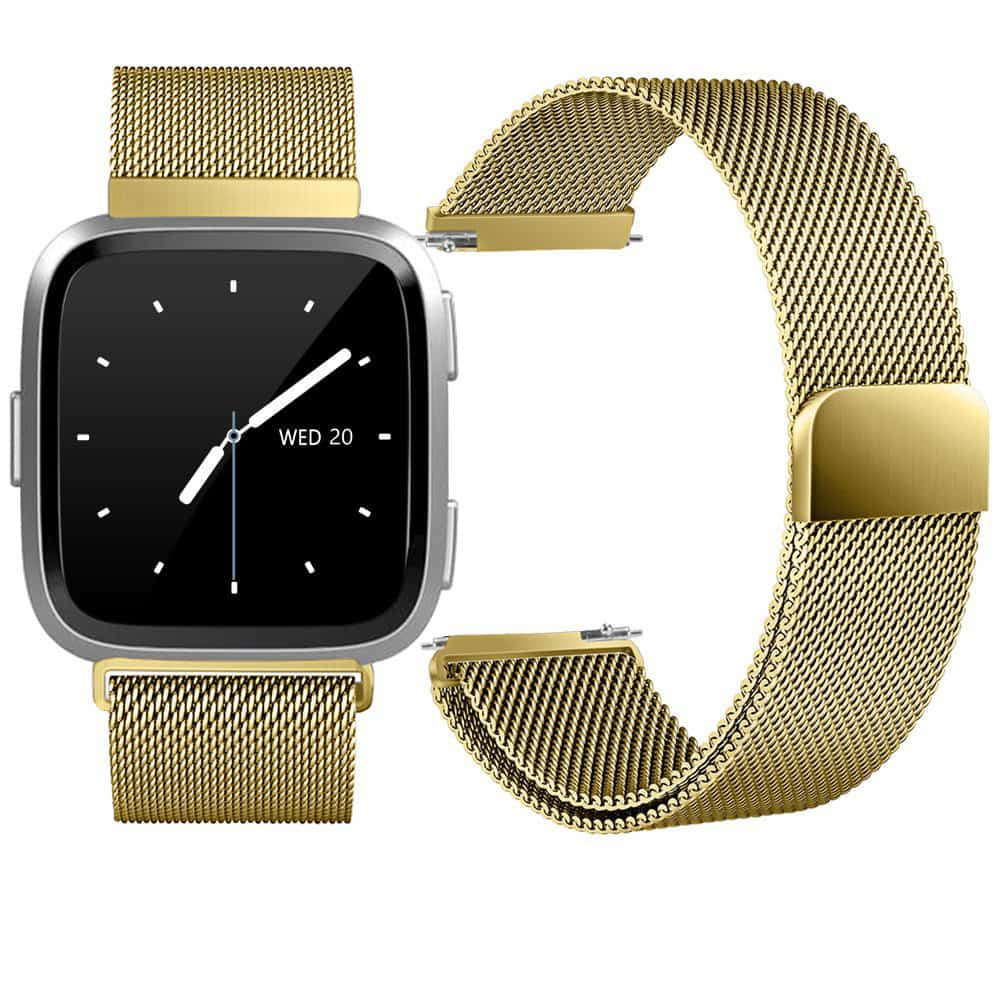For Fitbit Versa Wristband Adjustable Milanese Stainless Steel Magnetic Watch Band Loop Strap