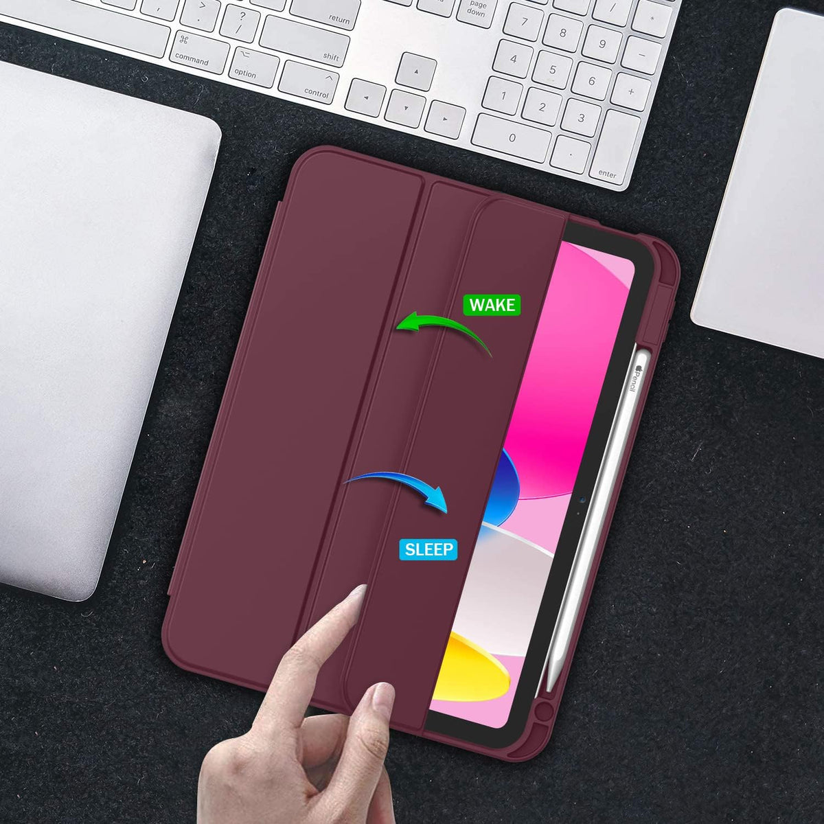 For Apple iPad 11 A16 /10th Gen 10.9 2022 Folio Smart Leather Shockproof Magnetic Stand Case Cover