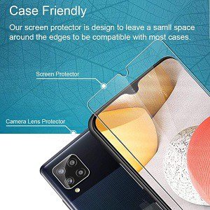 [ 2 Pack ] Samsung Galaxy A42 5G Screen Protector Anti Scratch Tempered Glass Film Guard