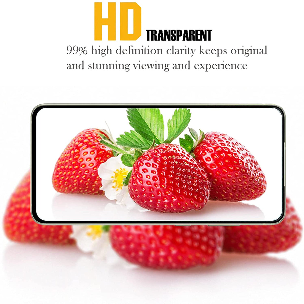 [2 Pack] For Samsung Galaxy S21FE /S21 FE Tempered Glass Screen Protector Film Guard (Clear)