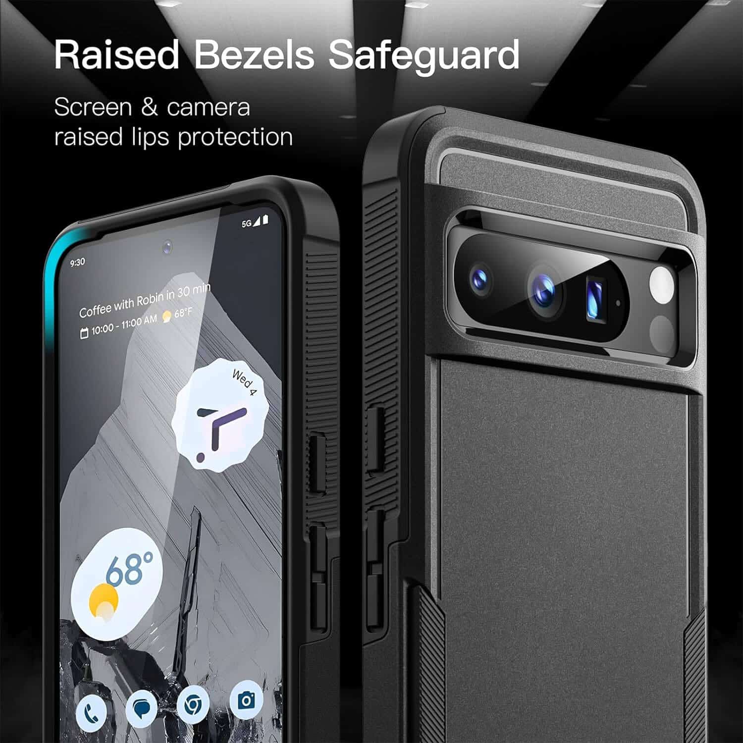 For Google Pixel 8/8A/8Pro 2in1 Case Drop Resistant Defender Tradies Hybrid Armor Heavy Duty Rugged Shockproof Tough Protective Cover