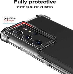 Samsung Galaxy S21 Ultra Clear Case Shockproof Tough Gel Heavy Duty Transparent Air Cushion Cover