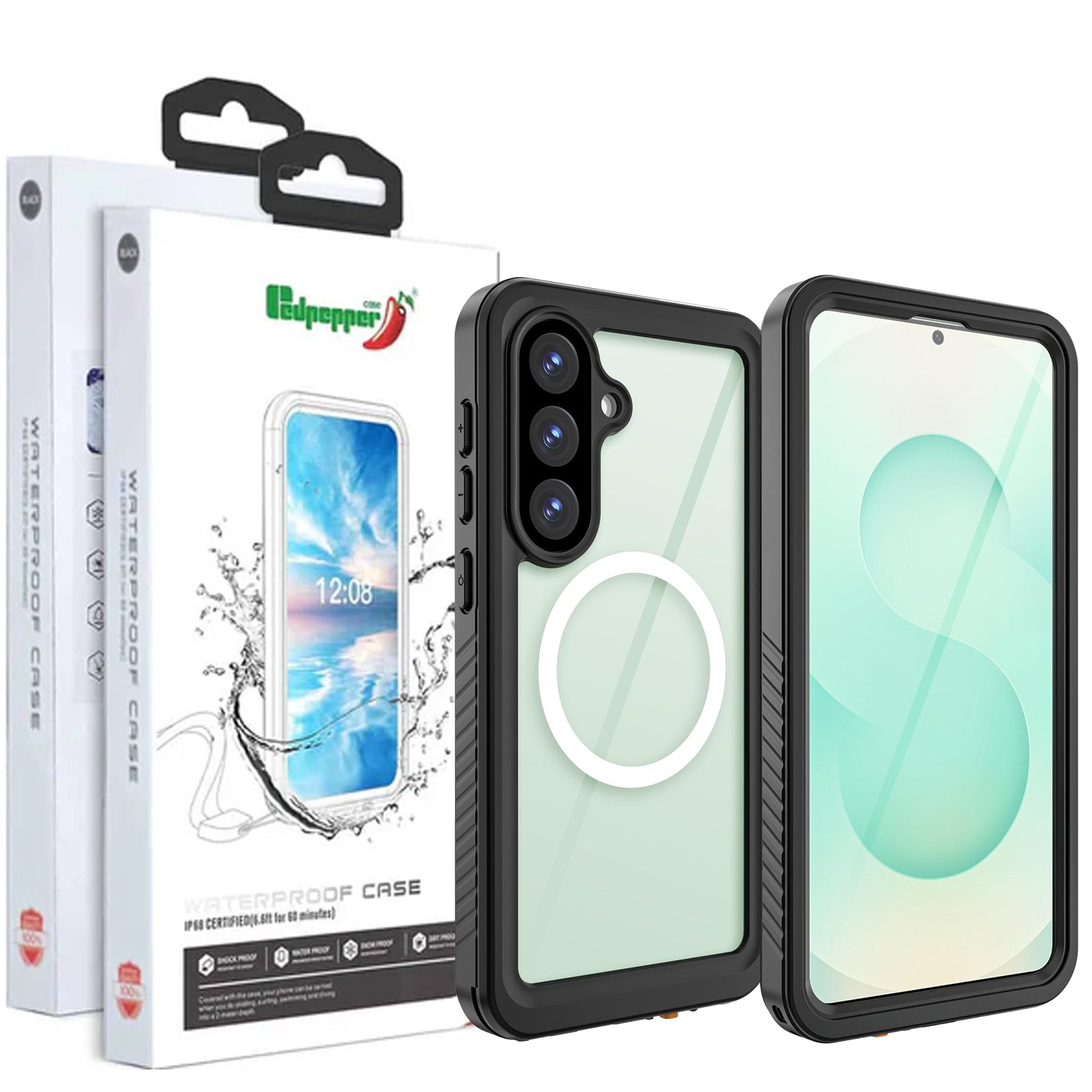 For Samsung Galaxy S26/S26+Plus/S26 Ultra Redpepper MagSafe Waterproof Case Built-in Screen & Camera Lens Protector Heavy Duty Tough Armor Cover