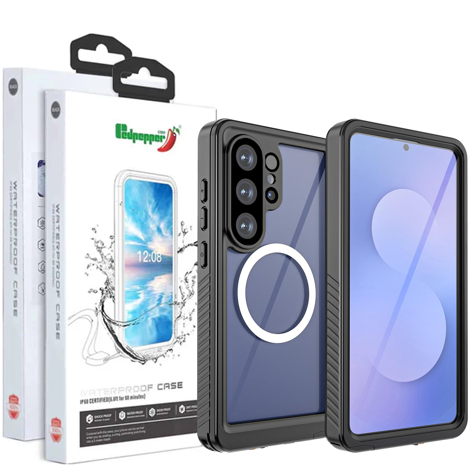 For Samsung Galaxy S26/S26+Plus/S26 Ultra Redpepper MagSafe Waterproof Case Built-in Screen & Camera Lens Protector Heavy Duty Tough Armor Cover