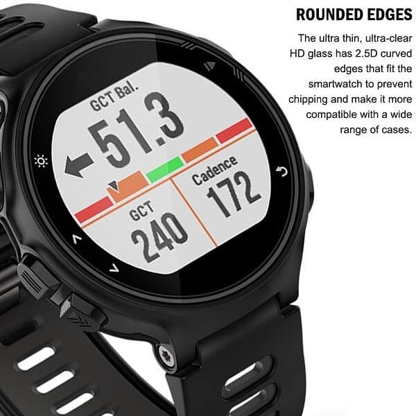 (3 Pack) For Garmin Forerunner 255/735XT/935/945/955 Tempered Glass Screen Protector Film Guard