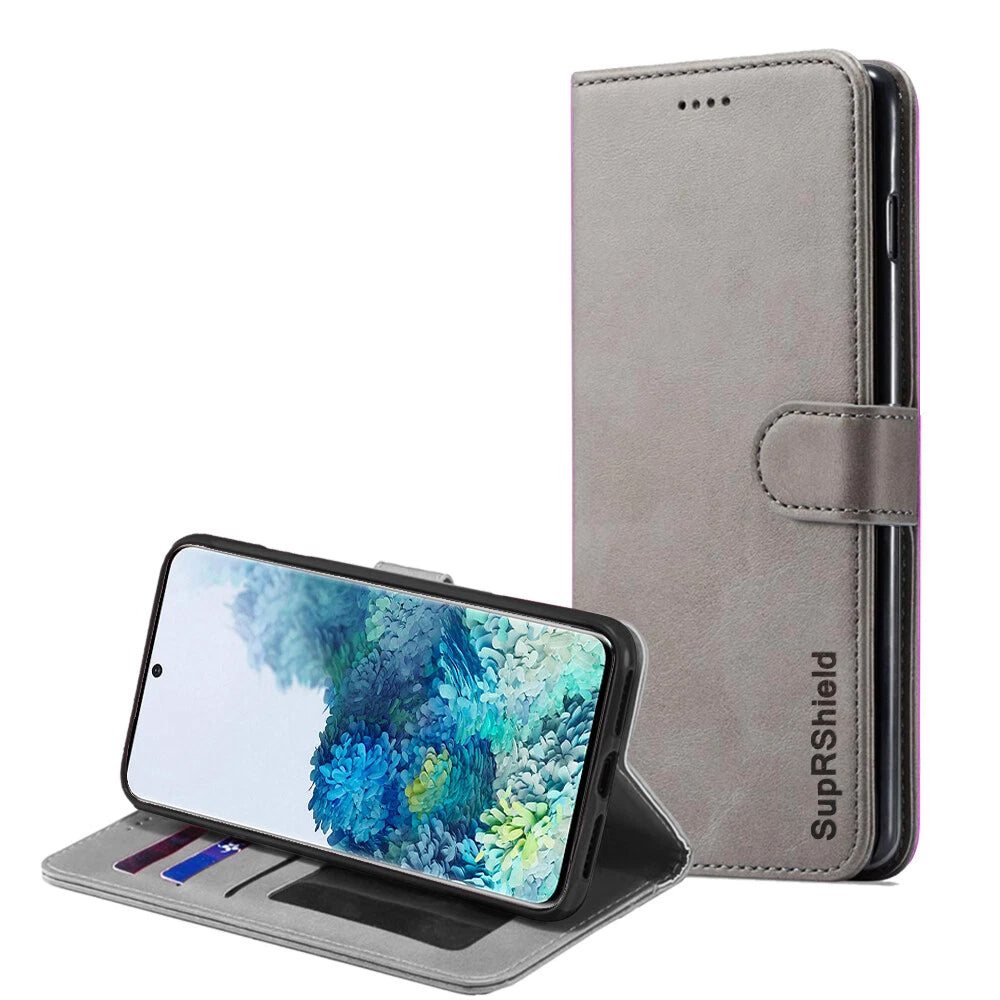 For Samsung Galaxy S10 |Galaxy S10+ /S10 Plus | S10 5G | S10e SupRShield Wallet Leather Flip Stand Magnetic Case Cover