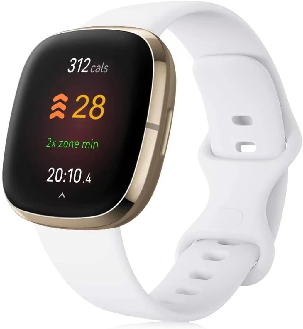 Fitbit Sense /Versa 4 3 2 Band Silicone Strap Adjustable Wristband Replacement Sports Bands For Men /Women