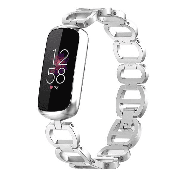 For Fitbit Luxe Stainless Steel Link Wristbands Staps