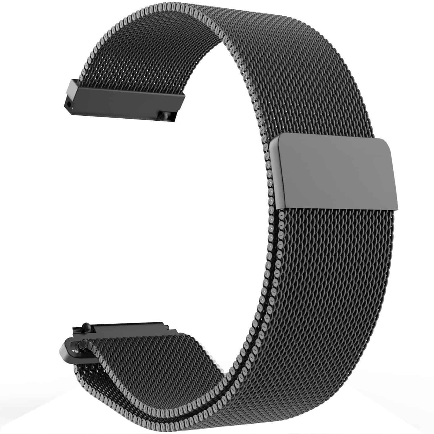 Garmin Vivomove 3 Replacement Wristband Milanese Stainless Steel Watch Band Bracelet Kit (Rose Gold )