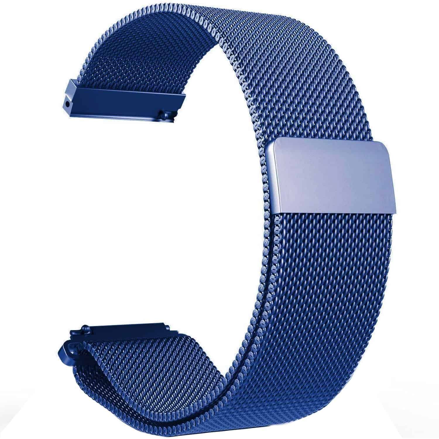 Garmin Vivomove 3 Replacement Wristband Milanese Stainless Steel Watch Band Bracelet Kit (Rose Gold )
