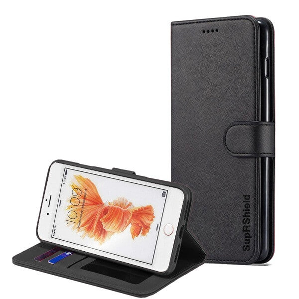 For Apple iPhone 6/6S/6 Plus / 6S Plus Genuine SupRShield Wallet Leather Flip Stand Magnetic Case Cover