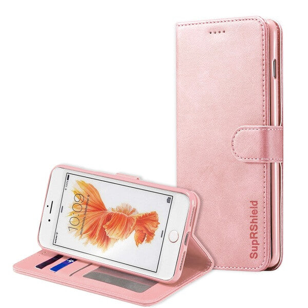 For Apple iPhone 6/6S/6 Plus / 6S Plus Genuine SupRShield Wallet Leather Flip Stand Magnetic Case Cover