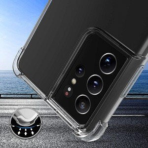 Samsung Galaxy S21 Ultra Clear Case Shockproof Tough Gel Heavy Duty Transparent Air Cushion Cover