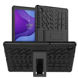 Black Lenovo Tab M10 HD 2nd Gen Heavy Duty Shockproof Case Cover