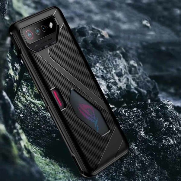 ASUS Rog Phone 7 7 Ultimate Case Heat Dissipation Silicone TPU Ultra Slim Thin Cover Scratch Resistant Shockproof Cover (Black)