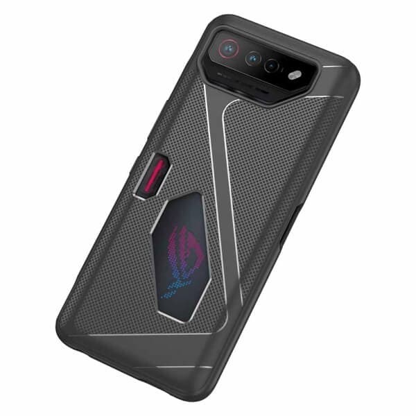 ASUS Rog Phone 7 7 Ultimate Case Heat Dissipation Silicone TPU Ultra Slim Thin Cover Scratch Resistant Shockproof Cover (Black)