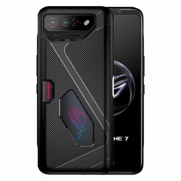 ASUS Rog Phone 7 7 Ultimate Case Heat Dissipation Silicone TPU Ultra Slim Thin Cover Scratch Resistant Shockproof Cover (Black)