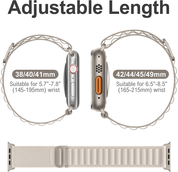 Alpine G Hook Wristband For Apple Watch Series 8 7 SE 6 5 4 3 2 1 Ultra Strap Replacement Wrist Band 38mm 40mm 41mm 42mm 44mm 45mm 49mm