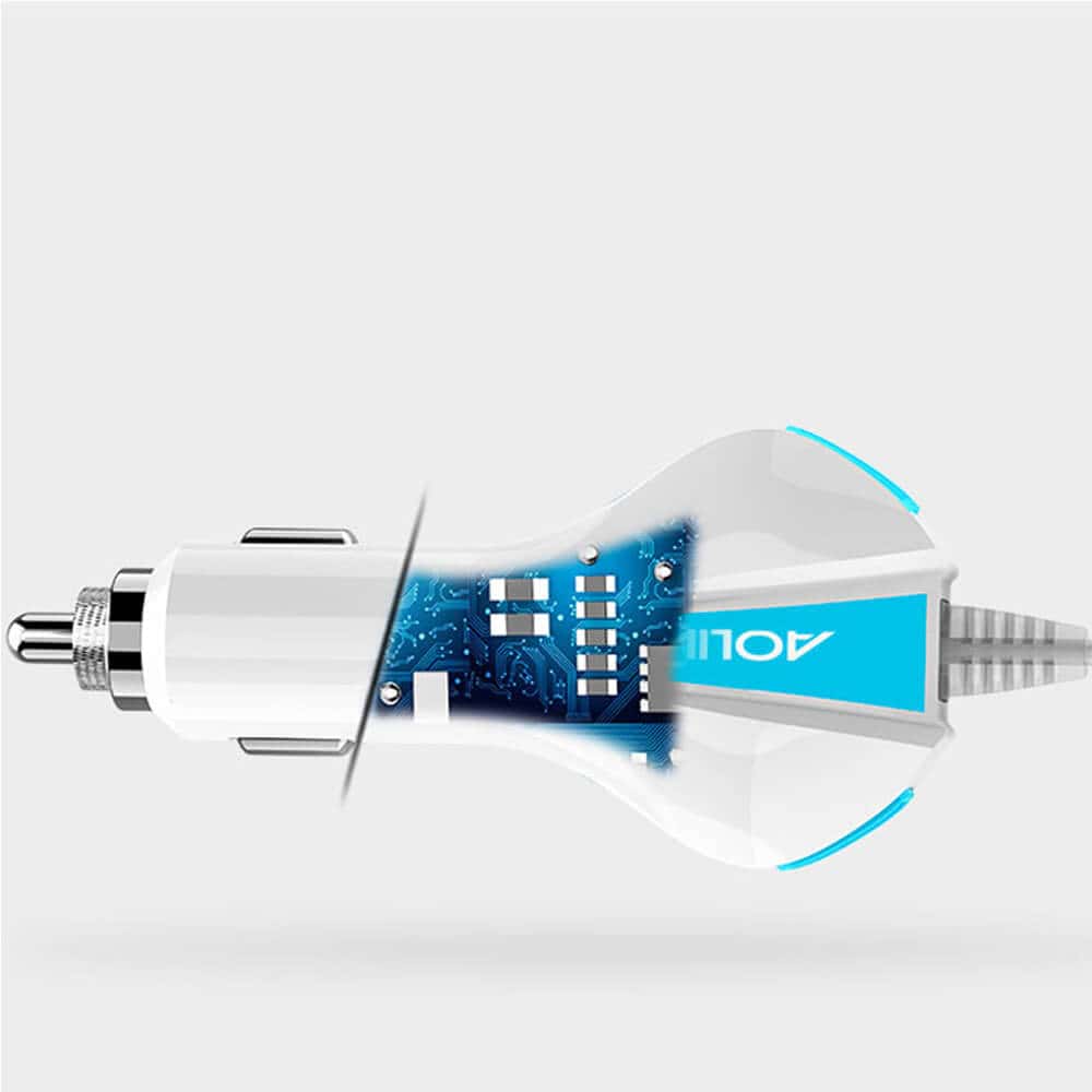 3 in 1 car phone charger for iPhone and Android smartphone