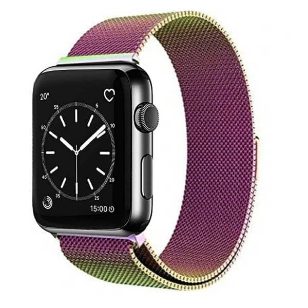 Apple Watch Series 8 7 SE 6 5 4 3 2 1 Ultra Milanese Stainless Steel Loop Strap Replacement Wrist Band 38mm 40mm 41mm 42mm 44mm 45mm 49mm
