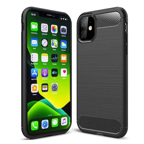 Apple iPhone 11 Case Shockproof Heavy Duty Rugged Anti Knock Back Cover (Black)