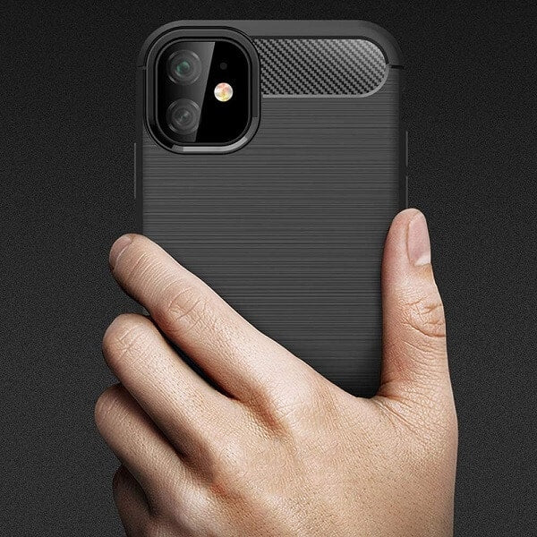 Apple iPhone 11 Case Shockproof Heavy Duty Rugged Anti Knock Back Cover (Black)