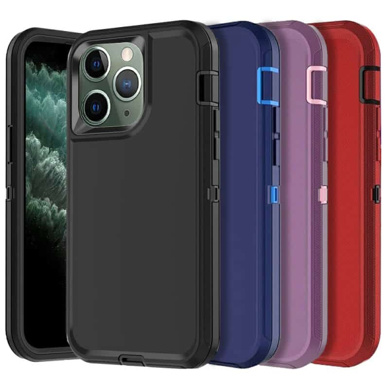 Apple iPhone 11 Pro Case Drop Resistant Defender Tradies Heavy Duty Rugged Shockproof Tough Cover