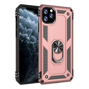 For Apple  iPhone 11 /11 Pro / 11 Pro Max Anti Scratch Rugged Magnetic Car Mount Ring Case Cover