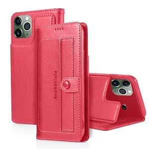 For Apple iPhone 11 /11 Pro / 11 Pro Max Wallet Case SupRShield Leather Flip Stand Cover (Black)