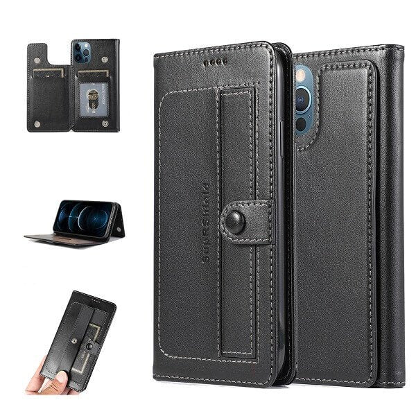 For Apple iPhone 12 /12Mini /12 Pro /12 Pro Max Wallet Case Flip Leather Card Slots Cover