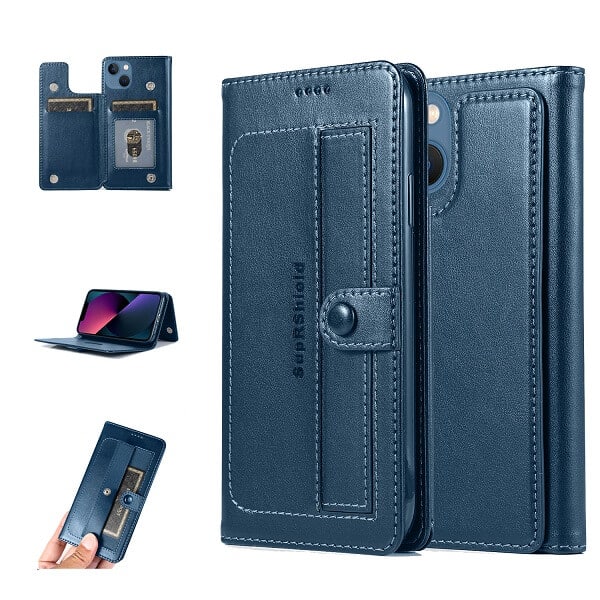 For Apple iPhone 13 /14/13 Pro/13 Pro Max/13 Mini Wallet Case Flip Leather Card Slots Magnetic Stand Cover