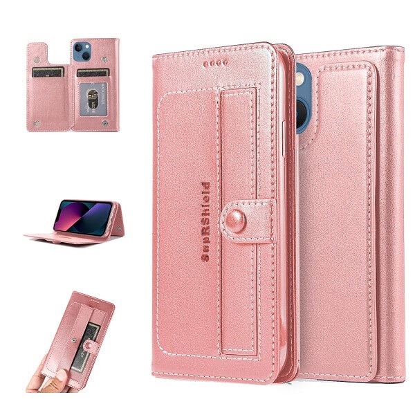 For Apple iPhone 13 /14/13 Pro/13 Pro Max/13 Mini Wallet Case Flip Leather Card Slots Magnetic Stand Cover