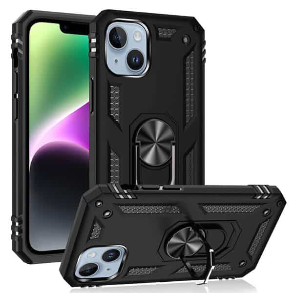 For Apple iPhone 14 | 14 Pro | 14 Pro Max | 14 Plus Magnetic Ring Rugged Shockproof Case Heavy Duty Protective Back Cover